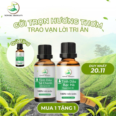 🌿 Tinh dầu thiên nhiên cao cấp – Món quà hoàn hảo để tri ân thầy cô!