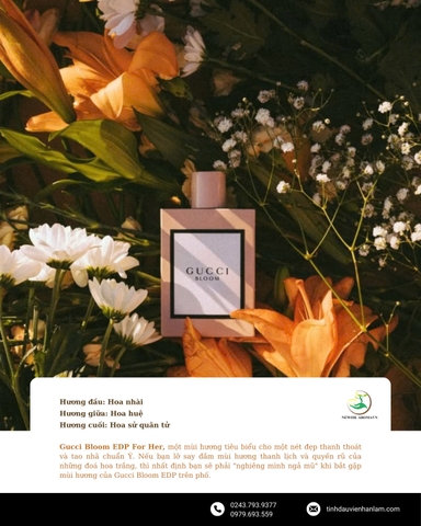 GUCCI BLOOM EDP – HƯƠNG THƠM TINH TẾ, VẺ ĐẸP KHÔNG TUỔI ✨