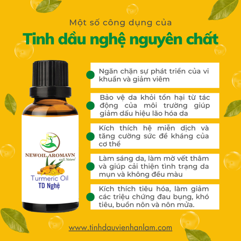 Tinh dầu Nghệ nguyên chất Newoil Aromavn