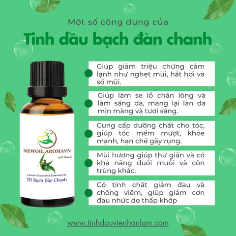 Tinh dầu bạch đàn chanh nguyên chất Newoil Aromavn