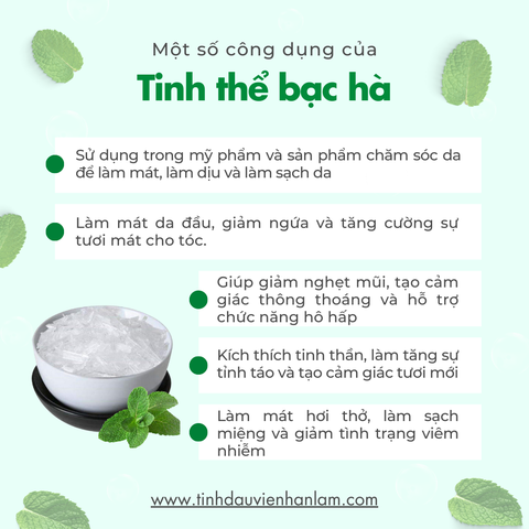 Tinh thể bạc hà - Menthol Crytal