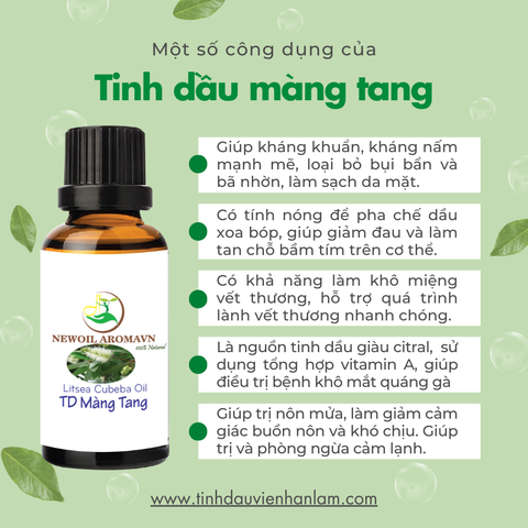 Tinh dầu Màng tang nguyên chất Newoil Aromavn