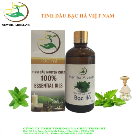 Tinh dầu bạc hà Việt Nam nguyên chất