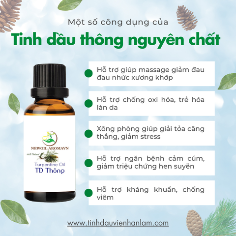 Tinh dầu thông nguyên chất Newoil Aromavn