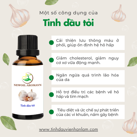 Tinh dầu tỏi nguyên chất Newoil Aromavn