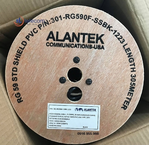 CÁP ĐỒNG TRỤC RG 59 ALANTEK