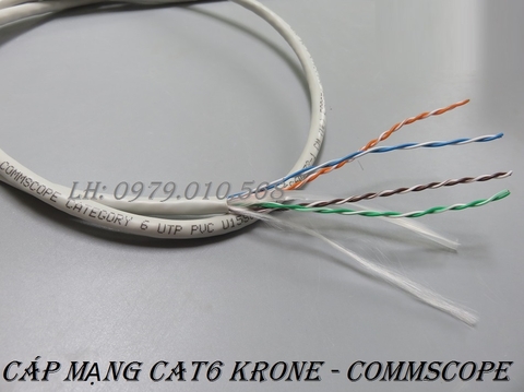 Cáp mạng KRONE cat6 UTP 4 đôi (305 mét /cuộn )