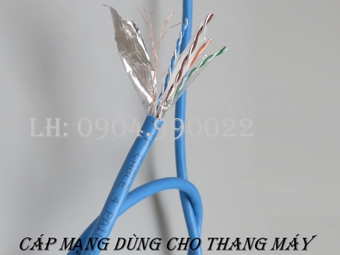 Cáp mạng Alantek Cat6 FTP 4 pair lõi mềm (305m/reel) - cáp dùng cho thang máy