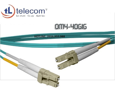 Dây nhảy quang LC to LC OM4, 40 GIG Multimode Simplex, Duplex 5 mét (16.4 FT)