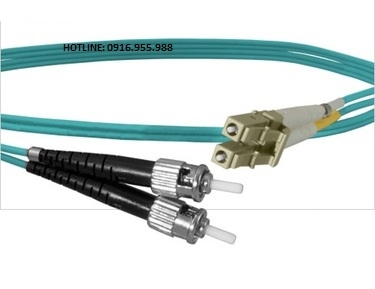 Dây nhảy quang LC to ST 50/125 OM3, 10 GIG Multimode Simplex, Duplex 5 mét (16.4 FT)