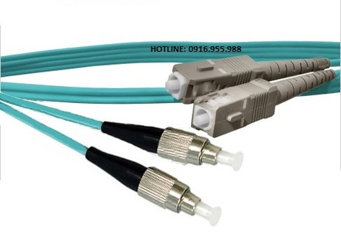 Dây nhảy quang SC to ST 50/125 OM3, 10 GIG Multimode Simplex, Duplex 3 mét (9.84 FT)