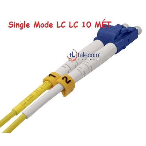 Dây nhảy quang SM Duplex LC/UPC - LC/UPC 4 đầu vuông nhỏ 10M