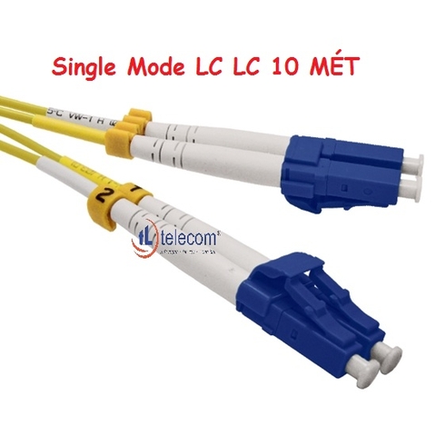 Dây nhảy quang SM Duplex LC/UPC - LC/UPC 4 đầu vuông nhỏ 10M