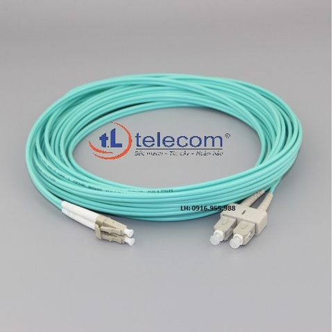 Dây nhảy quang LC - SC Multimode OM3 TLTelecom Duplex 3 mét