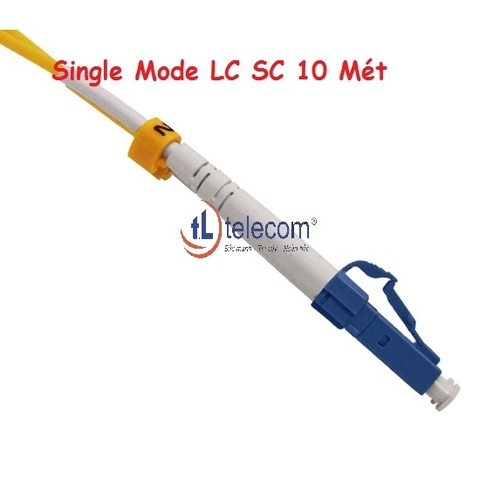 Dây nhảy quang SM Simplex SC/UPC-LC/UPC 1 đầu vuông lớn vát, 1 đầu vuông nhỏ 10M