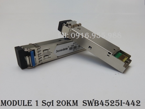 Module quang SFP công nghiệp 155Mb/s, single-mode, 1 sợi 20km  SWB4525I-442