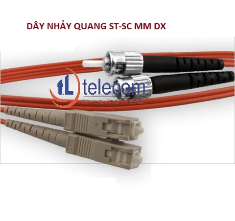 Dây nhảy quang ST to SC 50/125 OM2, Multimode Simplex, Duplex 5 mét (16.4 FT)