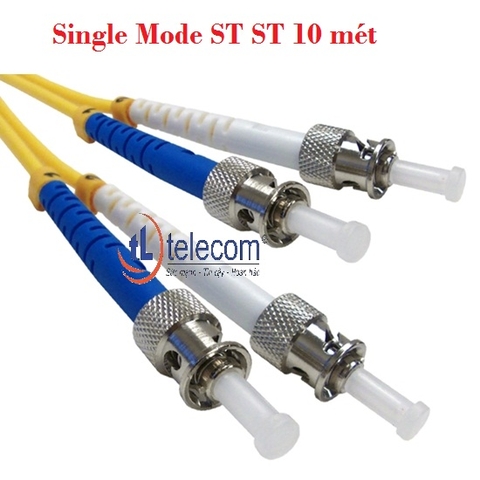 Dây nhảy quang SM Duplex ST/UPC-ST/UPC 4 đầu tròn lớn vát 10M