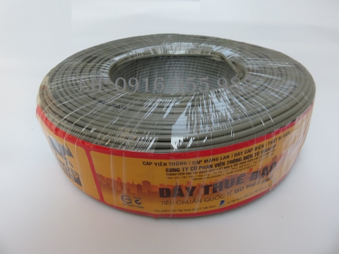 Dây điện thoại 2 đôi (4 lõi) trong nhà, có dầu chống ẩm 2x2x0.4mm - VINACAP