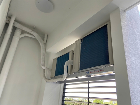 Máy Lạnh Daikin Kết Hợp Khung Treo Dàn Nóng Thiết Kế Riêng