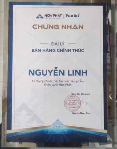 CÔNG TY TNHH TM DV NGUYỄN LINH – ĐẠI LÝ CHÍNH THỨC SẢN PHẨM ĐIỆN LẠNH HÒA PHÁT - FUNIKI