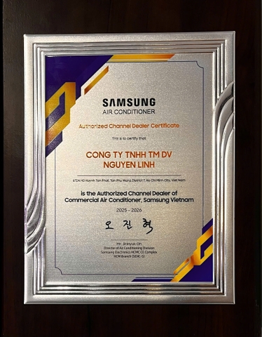 Điện máy Nguyễn Linh vinh dự trở thành Đại lý uỷ quyền điều hoà Samsung tại Việt Nam