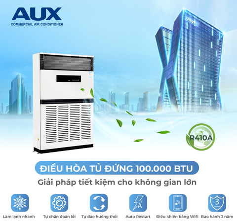 Giải Pháp Làm Mát Nhà Xưởng Mới Với Máy Lạnh Tủ Đứng AUX Inverter 10HP ALFS-H100/5DR1A