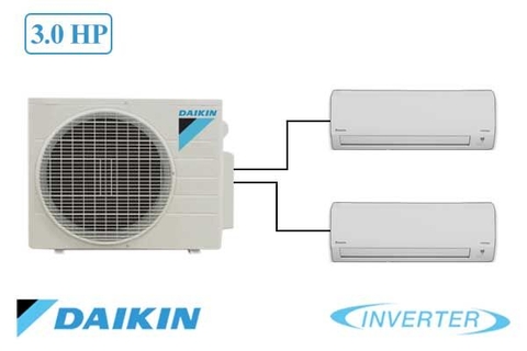 Hệ ĐHKK Daikin Muti S Combo tiết kiệm điện  MKC50RVMV cục nóng  CTKC25RVMV đầu lạnh 1hp  CTKC35RVMV đầu lạnh 1.5HP