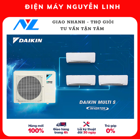 Daikin Multi S inverter 3.0 Hp 1 dàn nóng, 3 dàn lạnh - MKC70SVMV / CTKC25RVMV CTKC25RVMV + CTKC25RVM