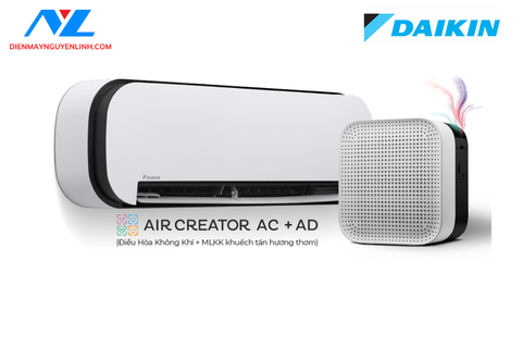 AIR CREATOR - Bộ đôi Điều Hòa 1.5HP và Máy lọc không khí khuếch tán hương thơm (Màu Trắng)