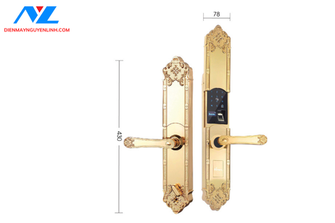 Khóa cửa chính và đại sảnh Demax EL8192 Gold APP Wifi