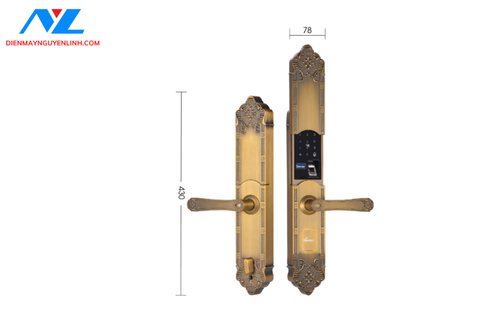 Khóa cửa chính và đại sảnh Demax EL8192 GB APP Wifi