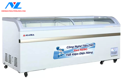Tủ đông Alaska KC-550 mặt kính cong 550 lít