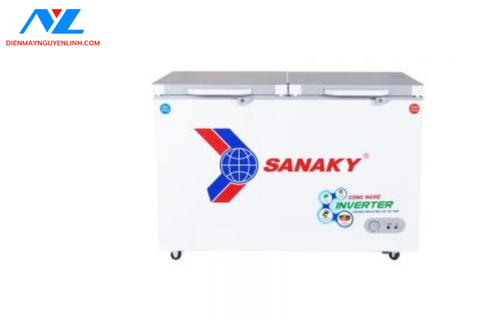 Tủ đông Sanaky Inverter VH-4099W4K cánh kính cường lực màu xám