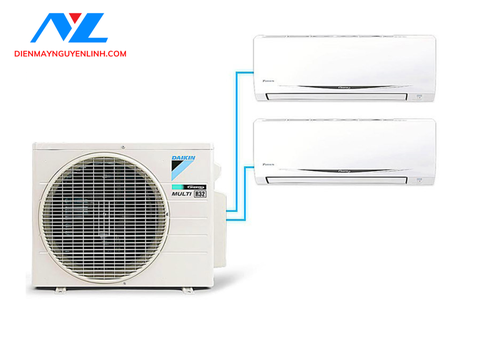 Hệ thống máy lạnh Daikin Multi S inverter 3.0 Hp 1 dàn nóng MKC70SVMV, 2 dàn lạnh CTKC35RVMV+CTKC50SVMV