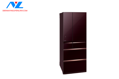 MR-WX70C-BR - Dòng tủ lạnh 6 cửa đa ngăn thiết kế mặt gương sang trọng