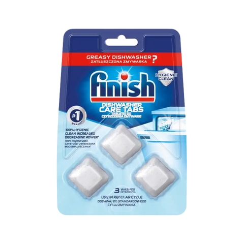 Viên vệ sinh khoang máy rửa bát Finish vỉ 3 viên