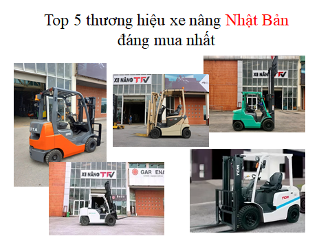 Top 5 thương hiệu xe nâng Nhật Bản đáng mua nhất