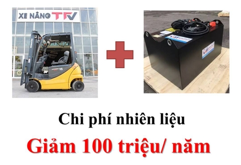 Cách giảm 100 triệu chi phí nhiên liệu / 1 năm dành cho xe nâng mà không giảm năng suất