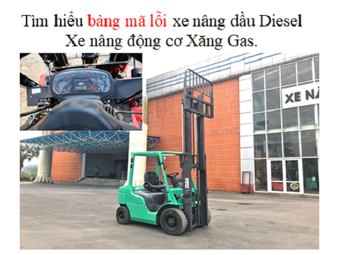 Tìm hiểu bảng mã lỗi xe nâng dầu Diesel, Xăng Gas.