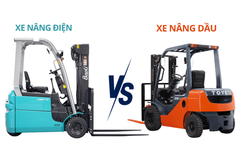 So sánh xe nâng dầu và xe nâng điện: Nên chọn loại nào?