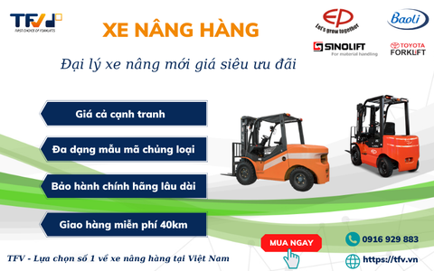 Xe nâng mới 100% - Đại lý phân phối các sản phẩm xe nâng chất lượng nhất