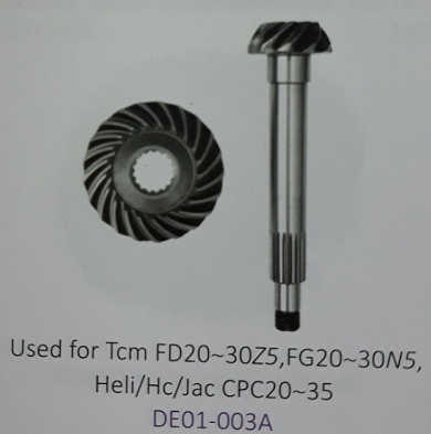 Bánh răng vành chậu và trục quả dứa xe nâng TCM
