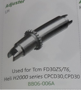Trục tăng chỉnh phanh xe nâng TCM