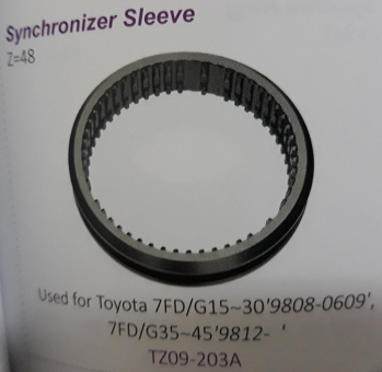 Ống trượt của bộ đồng tốc xe nâng Toyota