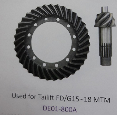 Bánh răng vành chậu và trục quả dứa xe nâng Tailift 