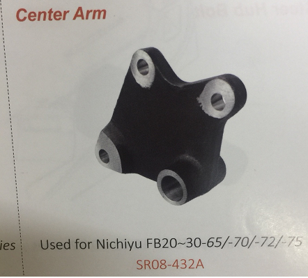 Bạc đệm treo ắc cầu sau xe nâng Nichiyu