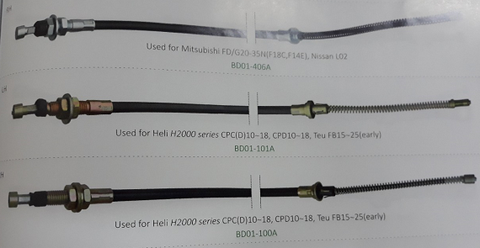Dây phanh tay xe nâng Heli, Mitsubishi
