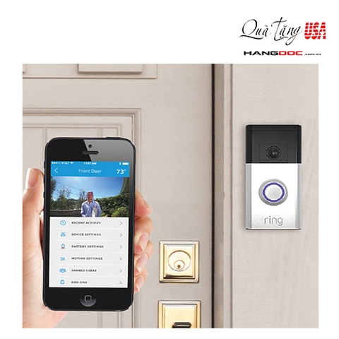 Chuông cửa thông minh gọi video call cho bạn khi có người ấn chuông - Ring Video Doorbell