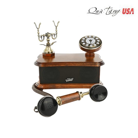 Điện thoại bàn kiêm loa bluetooth dáng cổ điển 2-in-1 Retro Vintage Style Home